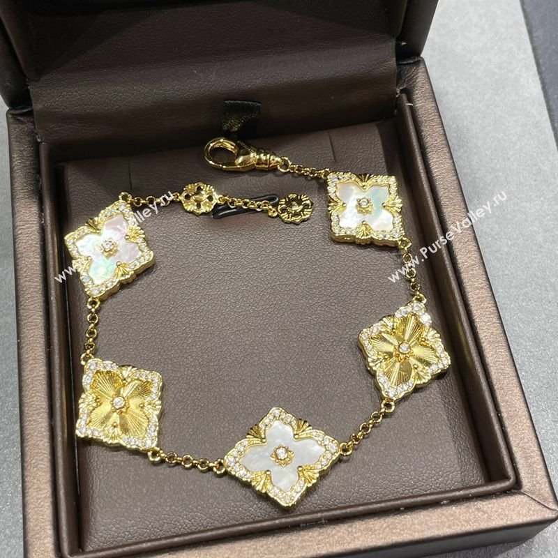 Buccellati Opera Tulle Bracelet 5 Motifs White 2025 B091702 (YF-250917062)