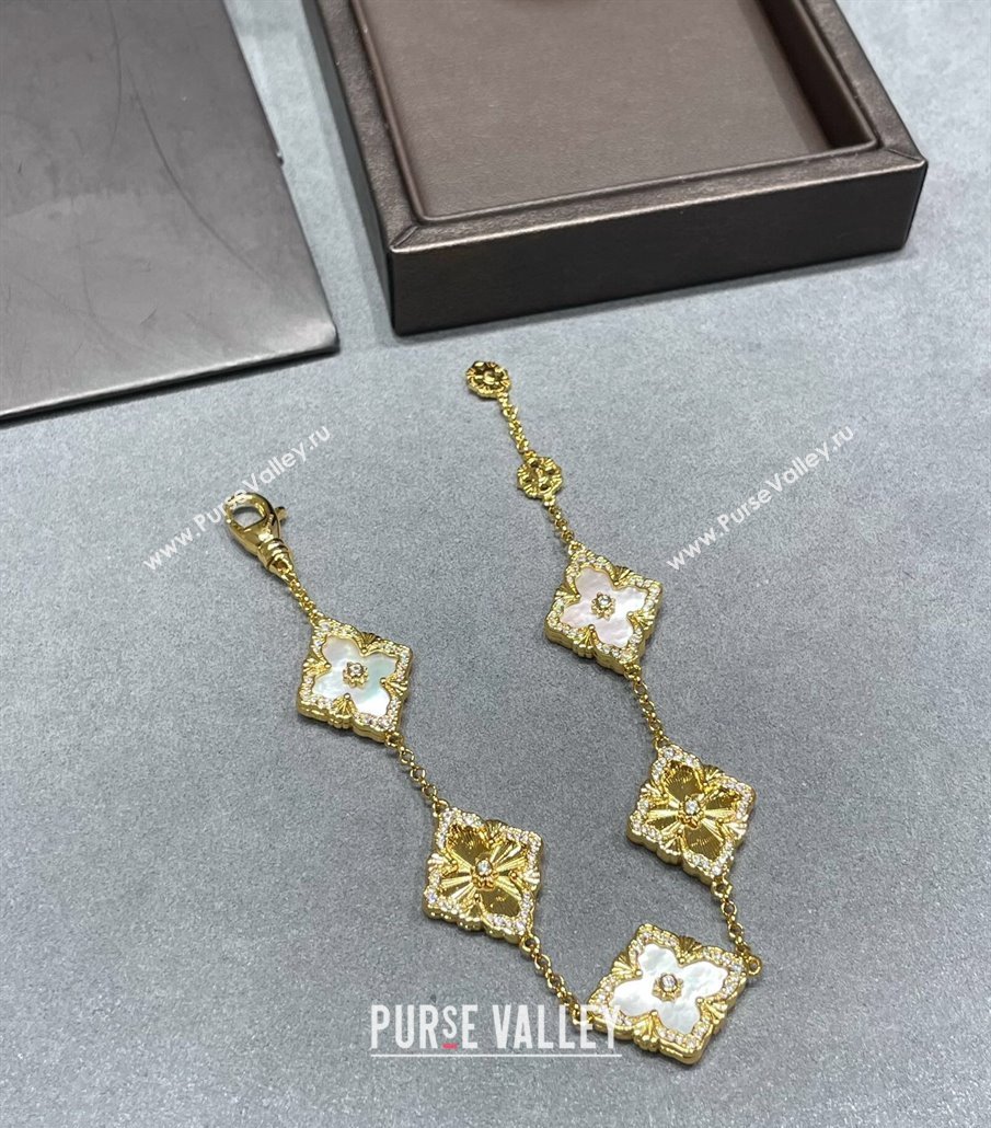 Buccellati Opera Tulle Bracelet 5 Motifs White 2025 B091702 (YF-250917062)