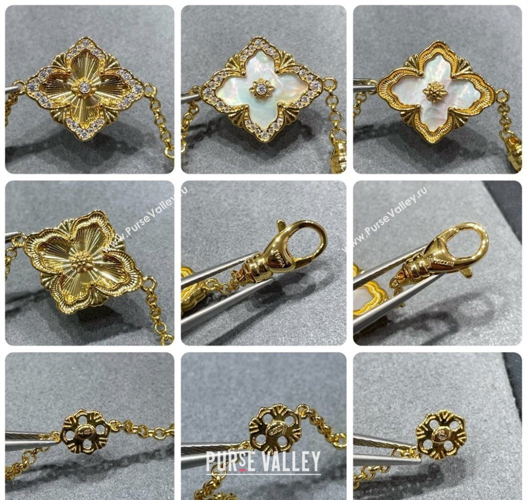 Buccellati Opera Tulle Bracelet 5 Motifs White 2025 B091702 (YF-250917062)