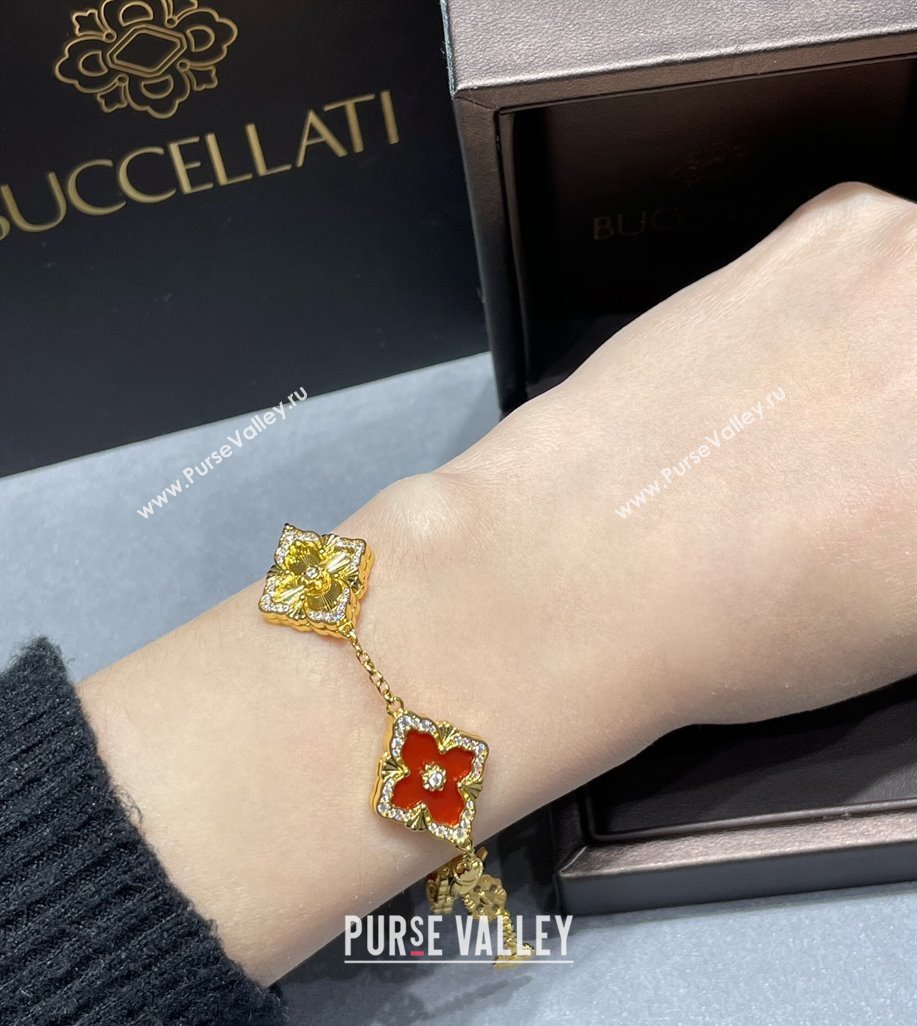 Buccellati Opera Tulle Bracelet 5 Motifs Red 2025 B091702 (YF-250917063)