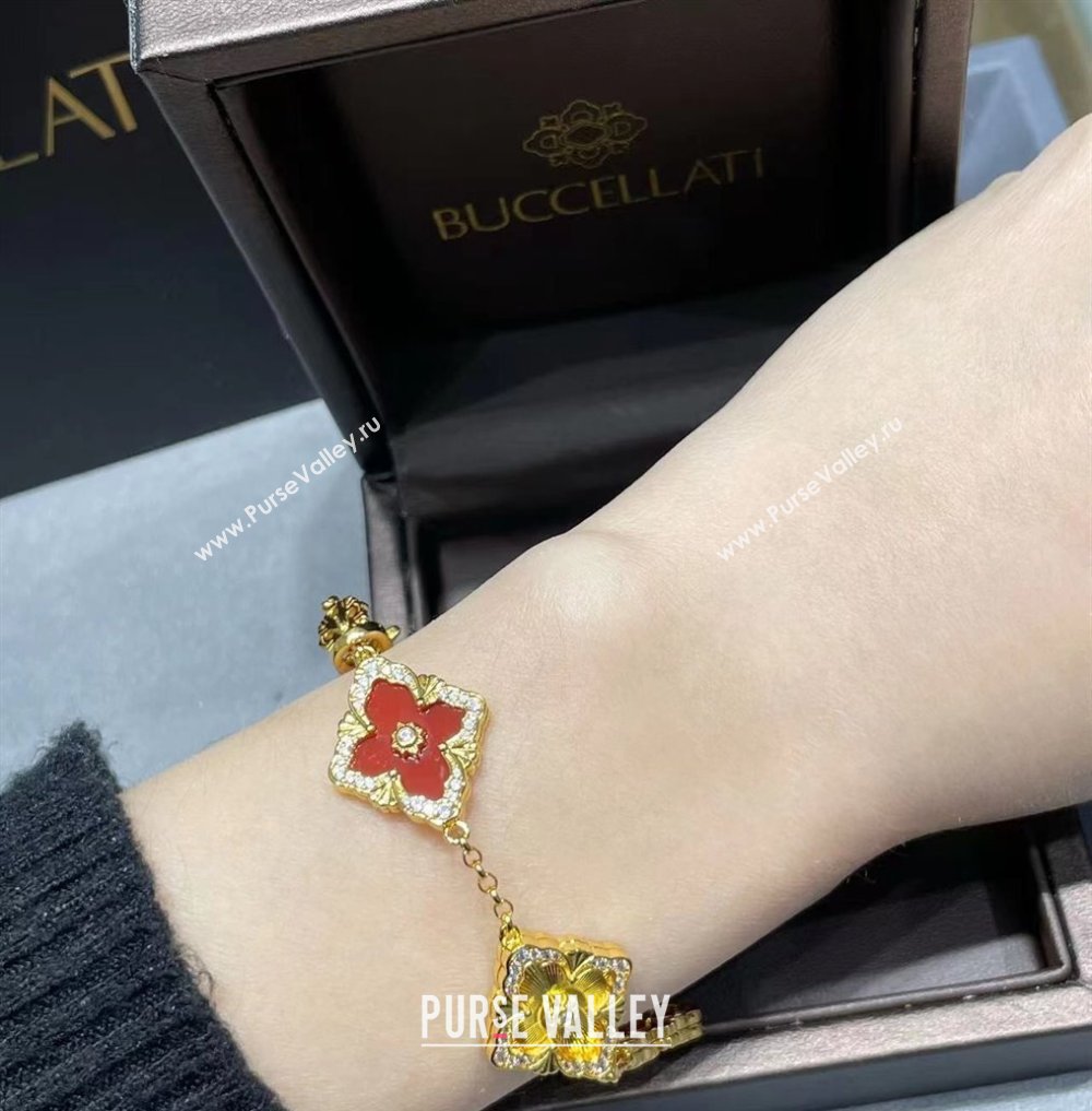 Buccellati Opera Tulle Bracelet 5 Motifs Red 2025 B091702 (YF-250917063)