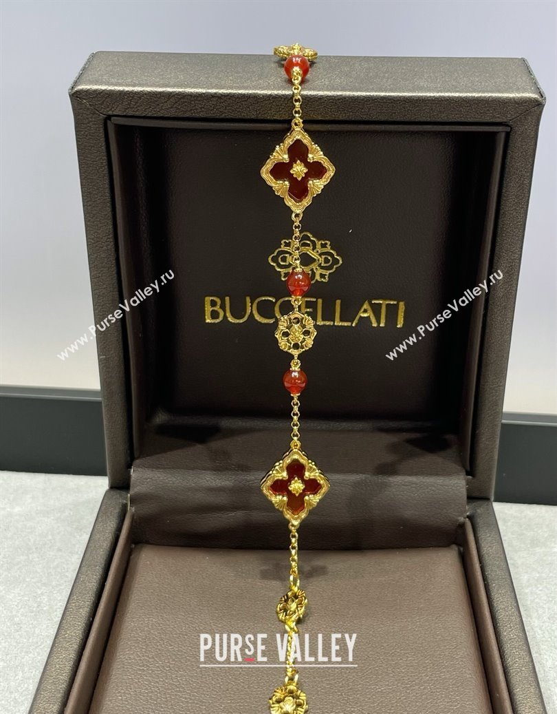 Buccellati Opera Tulle Bracelet 3 Motifs Red 2025 B091701 (YF-250917058)