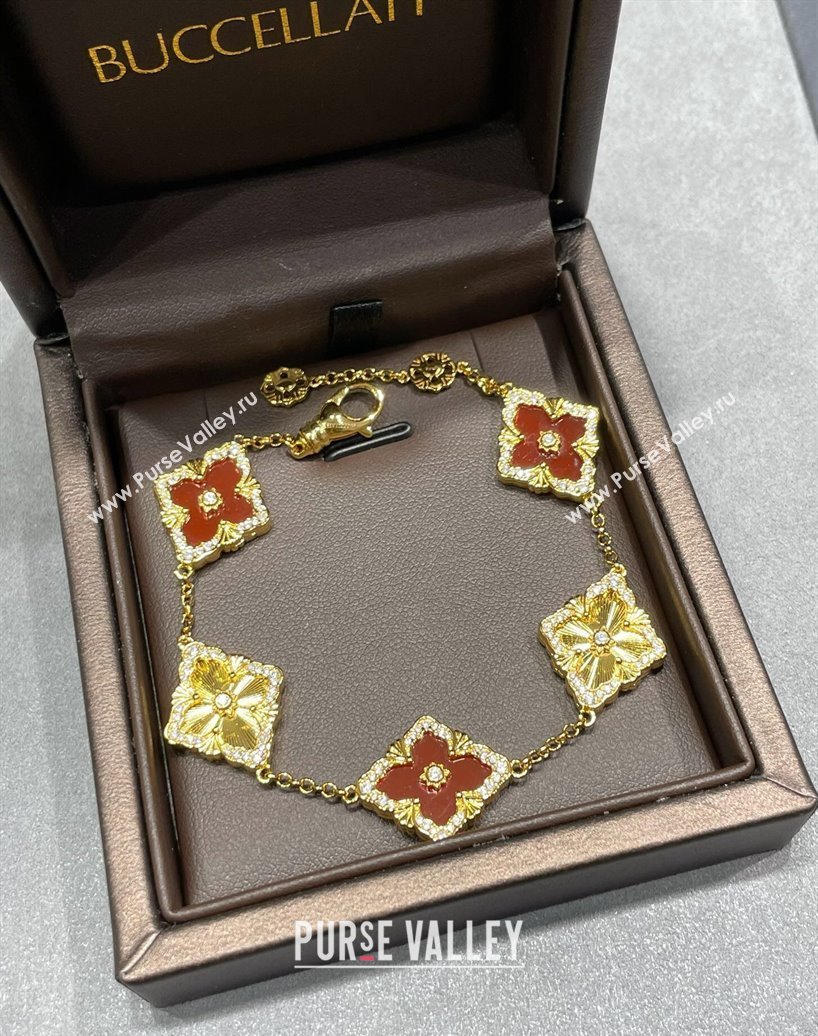 Buccellati Opera Tulle Bracelet 5 Motifs Red 2025 B091702 (YF-250917063)