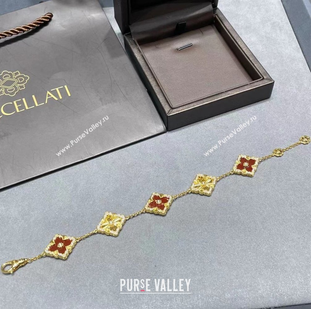 Buccellati Opera Tulle Bracelet 5 Motifs Red 2025 B091702 (YF-250917063)