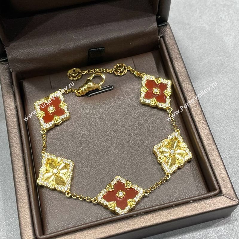 Buccellati Opera Tulle Bracelet 5 Motifs Red 2025 B091702 (YF-250917063)