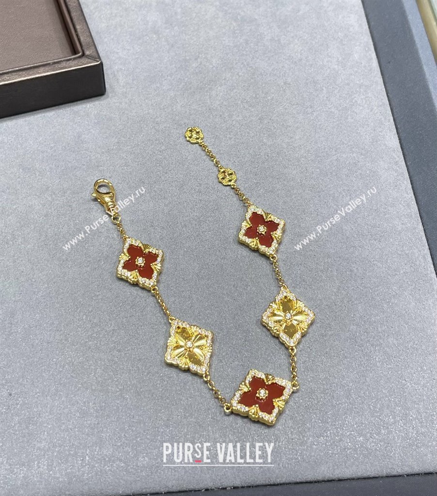 Buccellati Opera Tulle Bracelet 5 Motifs Red 2025 B091702 (YF-250917063)