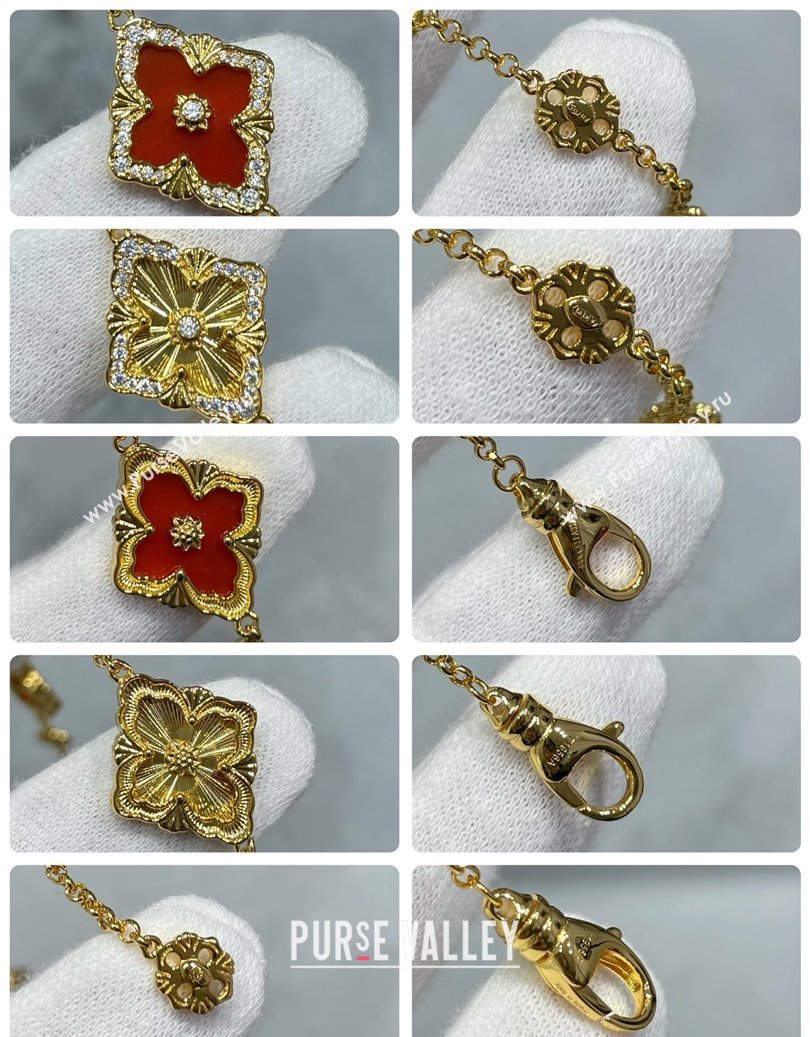 Buccellati Opera Tulle Bracelet 5 Motifs Red 2025 B091702 (YF-250917063)