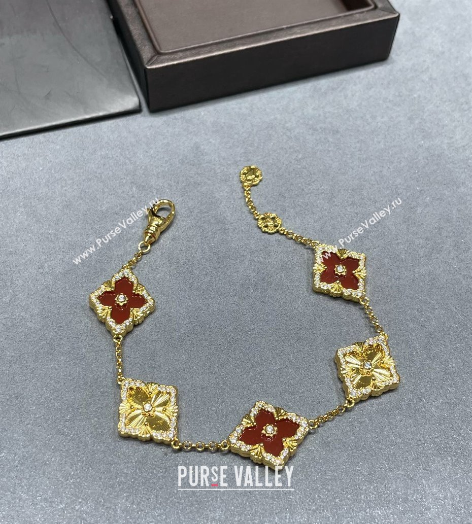 Buccellati Opera Tulle Bracelet 5 Motifs Red 2025 B091702 (YF-250917063)