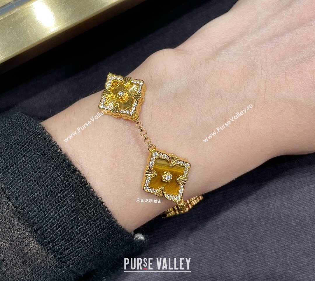 Buccellati Opera Tulle Bracelet 5 Motifs Yellow 2025 B091702 (YF-250917064)