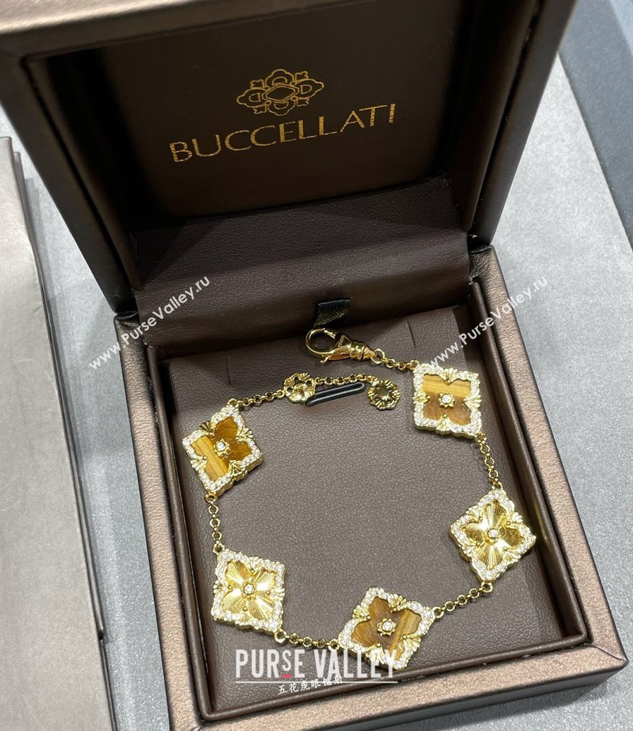 Buccellati Opera Tulle Bracelet 5 Motifs Yellow 2025 B091702 (YF-250917064)