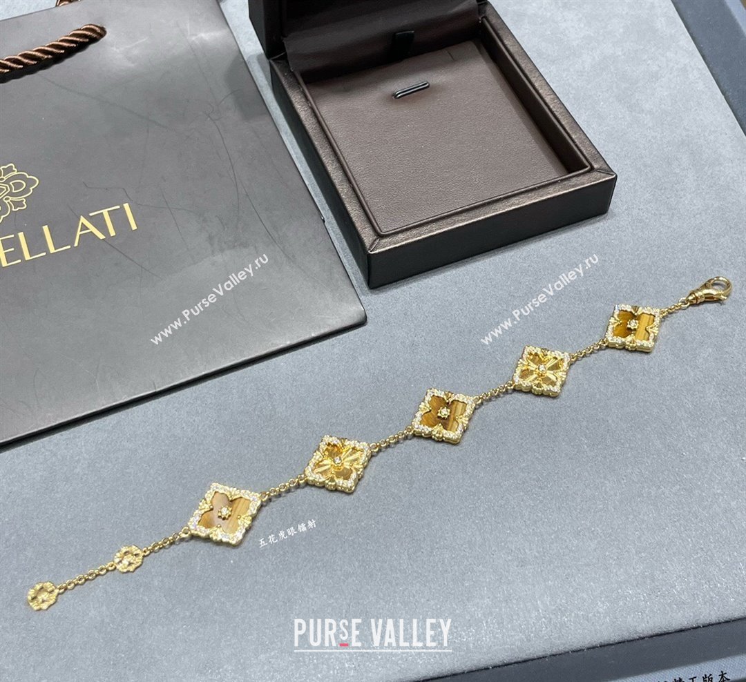 Buccellati Opera Tulle Bracelet 5 Motifs Yellow 2025 B091702 (YF-250917064)