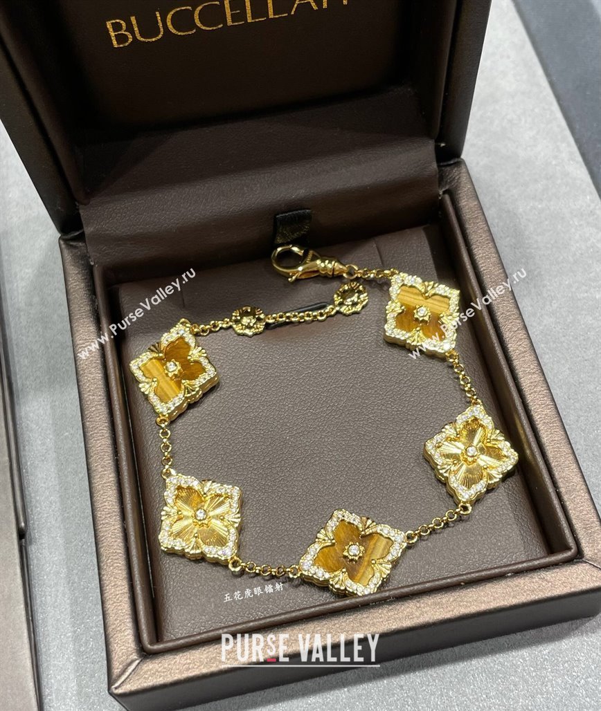 Buccellati Opera Tulle Bracelet 5 Motifs Yellow 2025 B091702 (YF-250917064)