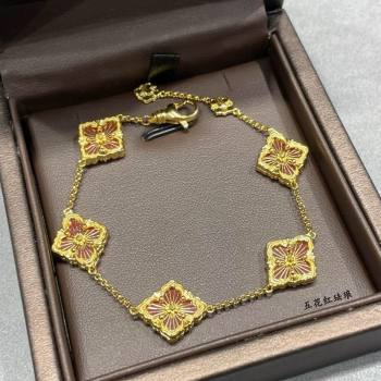 Buccellati Opera Tulle Bracelet 5 Motifs Red 2025 B091704 (YF-250917067)