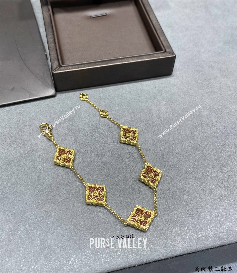 Buccellati Opera Tulle Bracelet 5 Motifs Red 2025 B091704 (YF-250917067)