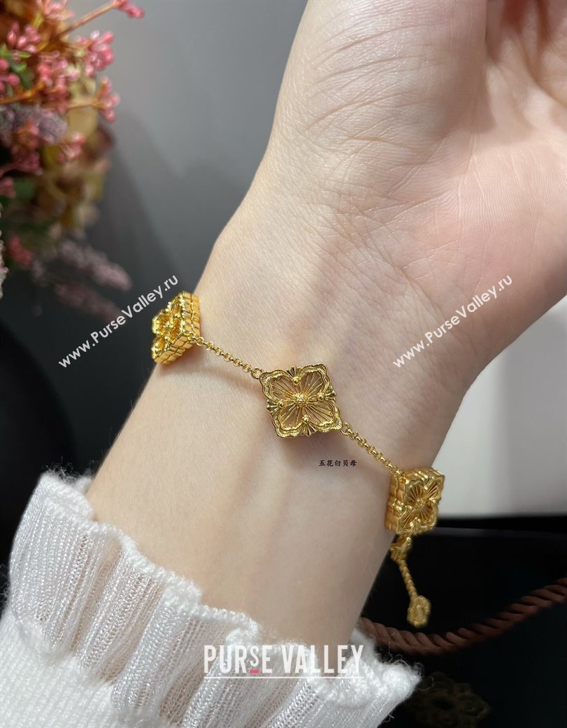 Buccellati Opera Tulle Bracelet 5 Motifs White 2025 B091704 (YF-250917068)