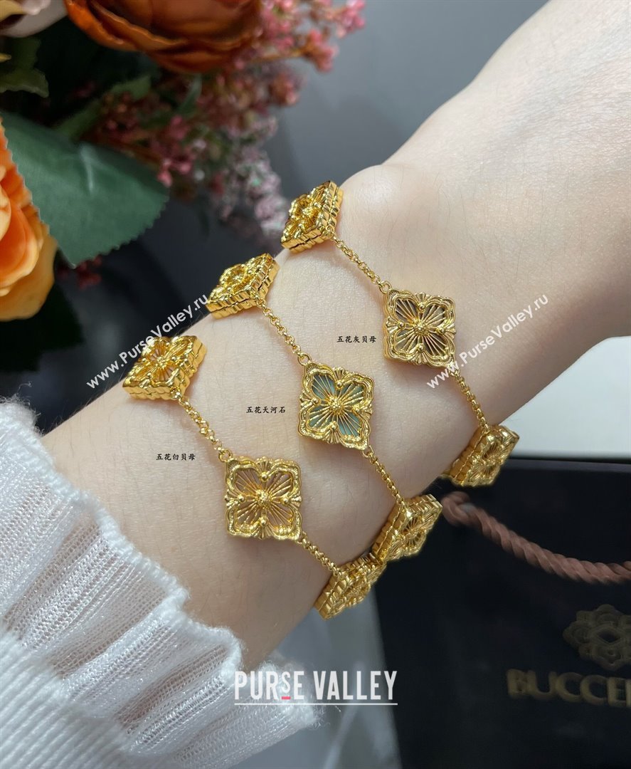 Buccellati Opera Tulle Bracelet 5 Motifs White 2025 B091704 (YF-250917068)