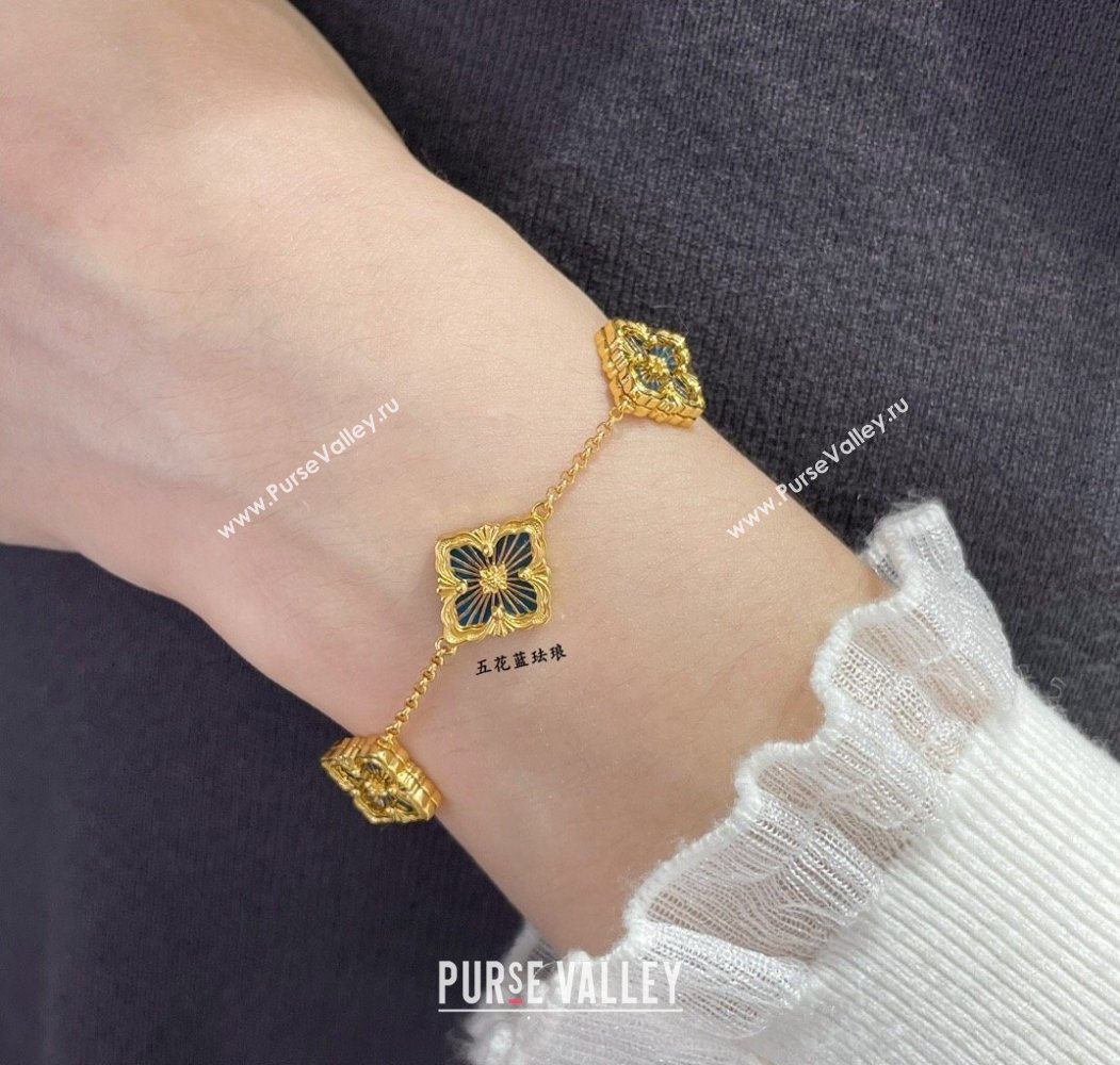 Buccellati Opera Tulle Bracelet 5 Motifs Blue 2025 B091704 (YF-250917069)