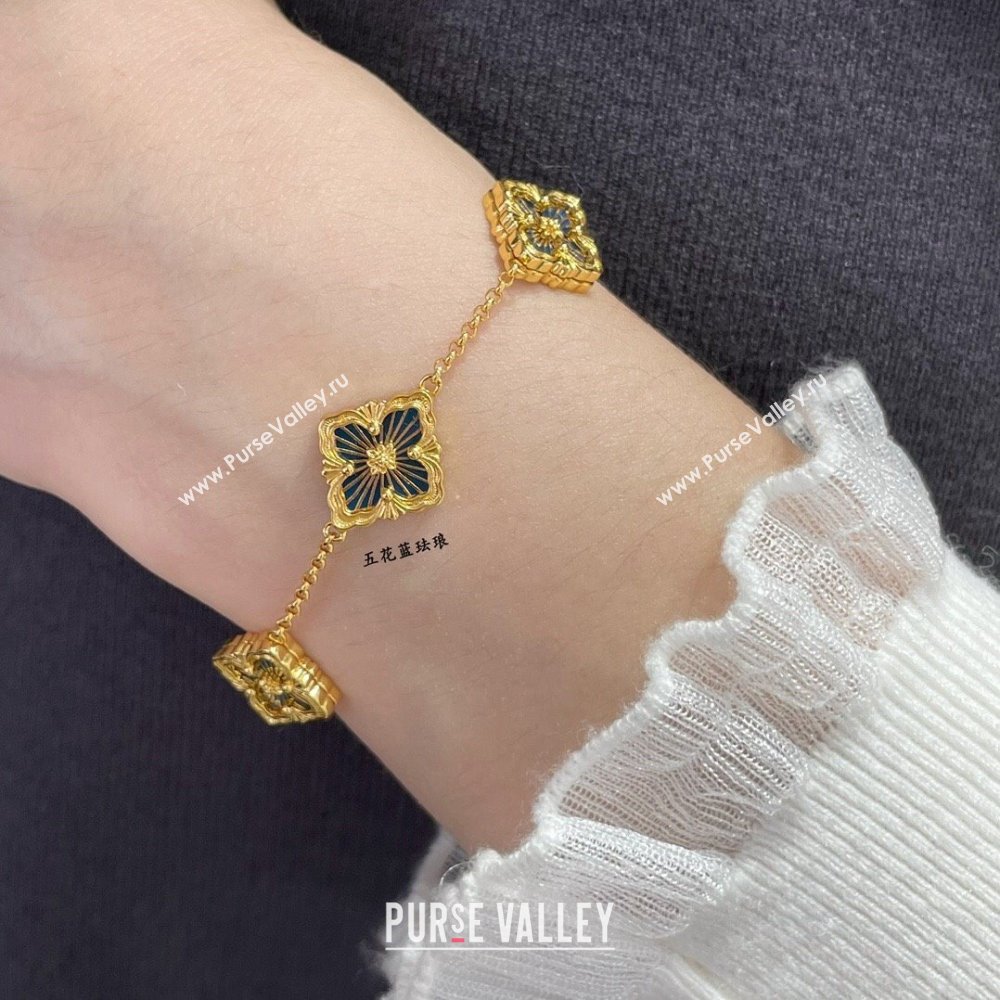 Buccellati Opera Tulle Bracelet 5 Motifs Blue 2025 B091704 (YF-250917069)