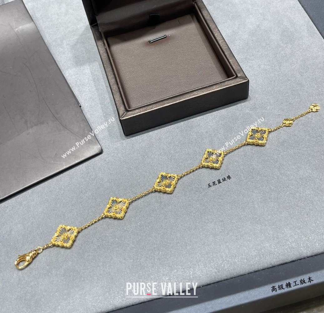 Buccellati Opera Tulle Bracelet 5 Motifs Blue 2025 B091704 (YF-250917069)