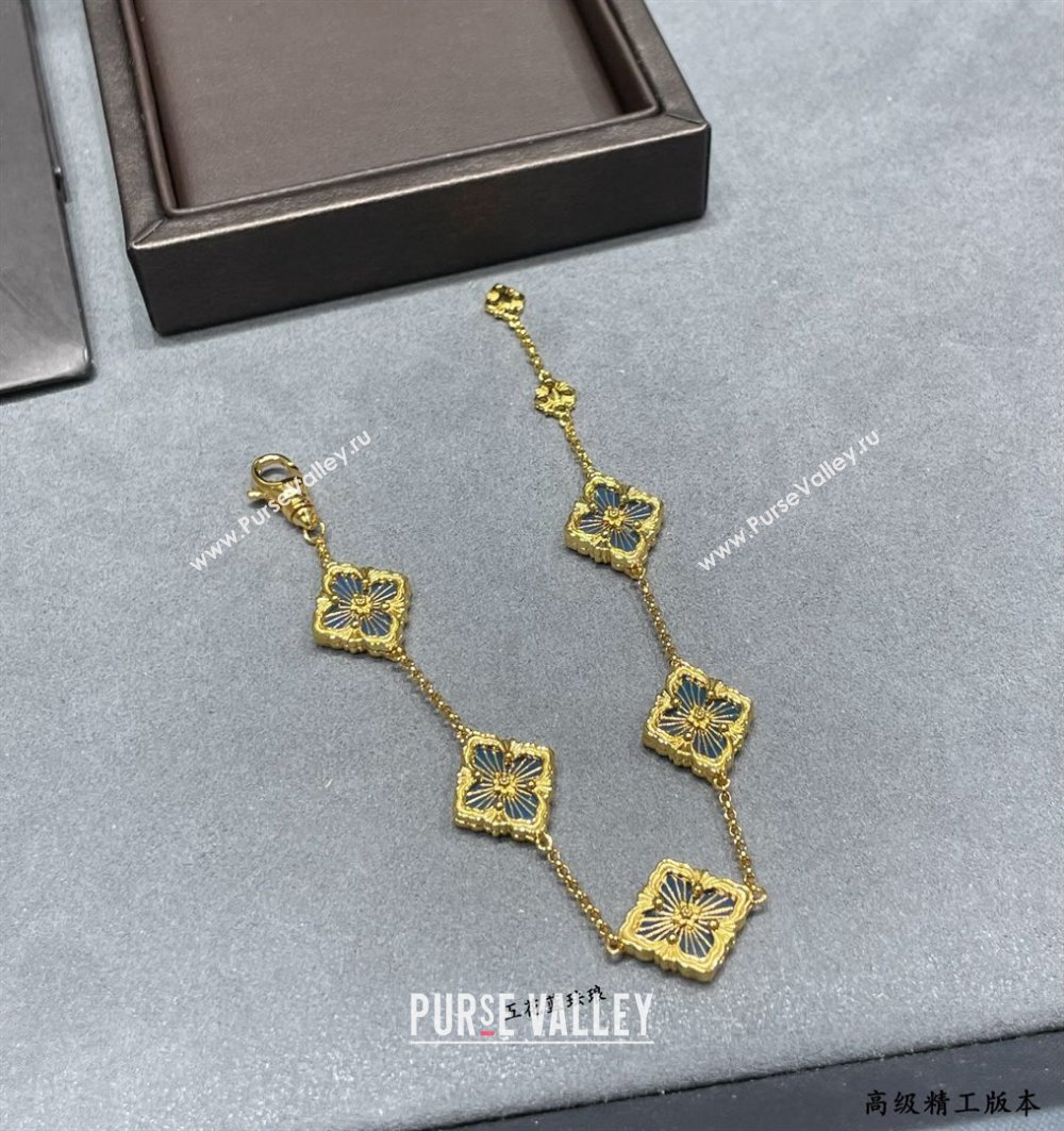 Buccellati Opera Tulle Bracelet 5 Motifs Blue 2025 B091704 (YF-250917069)