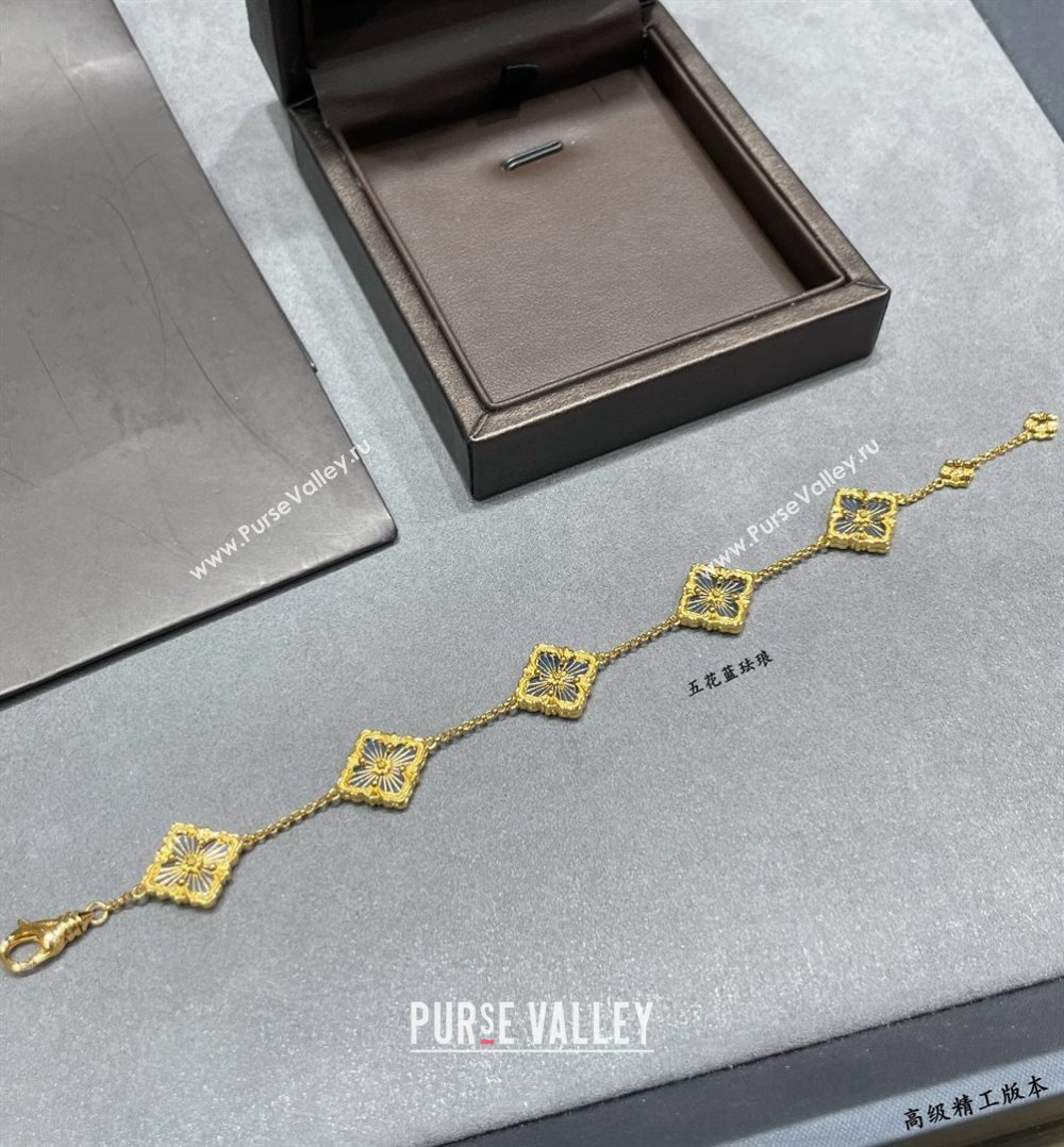 Buccellati Opera Tulle Bracelet 5 Motifs Blue 2025 B091704 (YF-250917069)