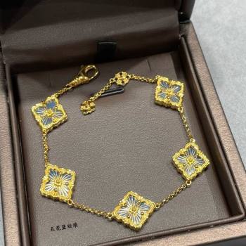 Buccellati Opera Tulle Bracelet 5 Motifs Blue 2025 B091704 (YF-250917069)