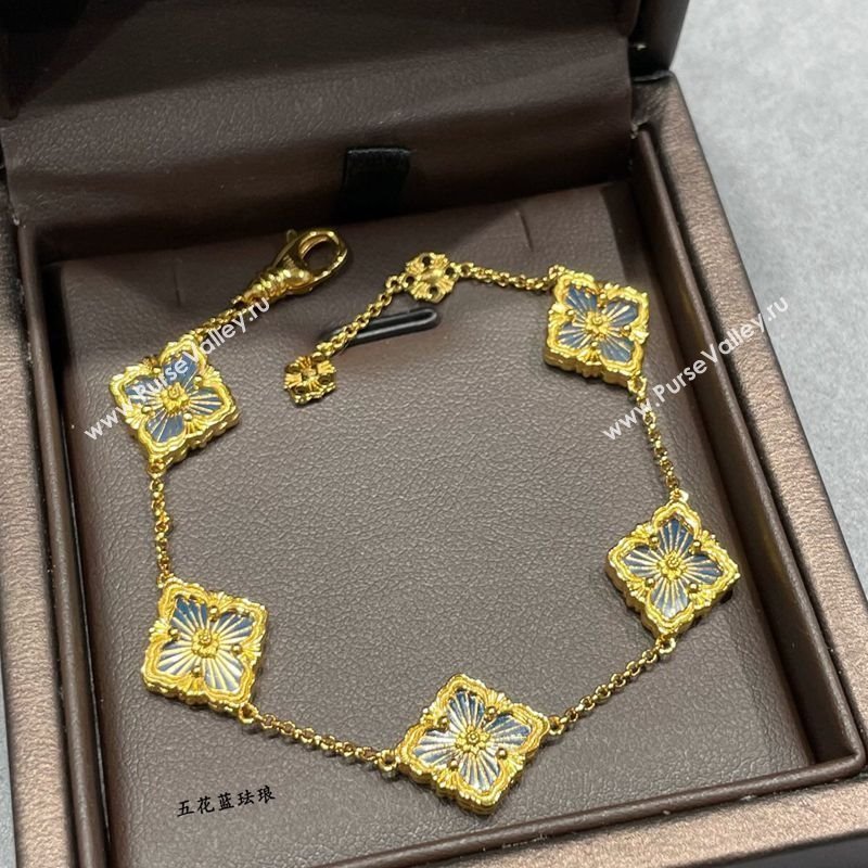 Buccellati Opera Tulle Bracelet 5 Motifs Blue 2025 B091704 (YF-250917069)