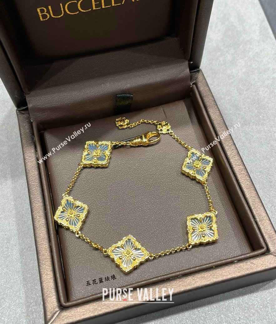 Buccellati Opera Tulle Bracelet 5 Motifs Blue 2025 B091704 (YF-250917069)