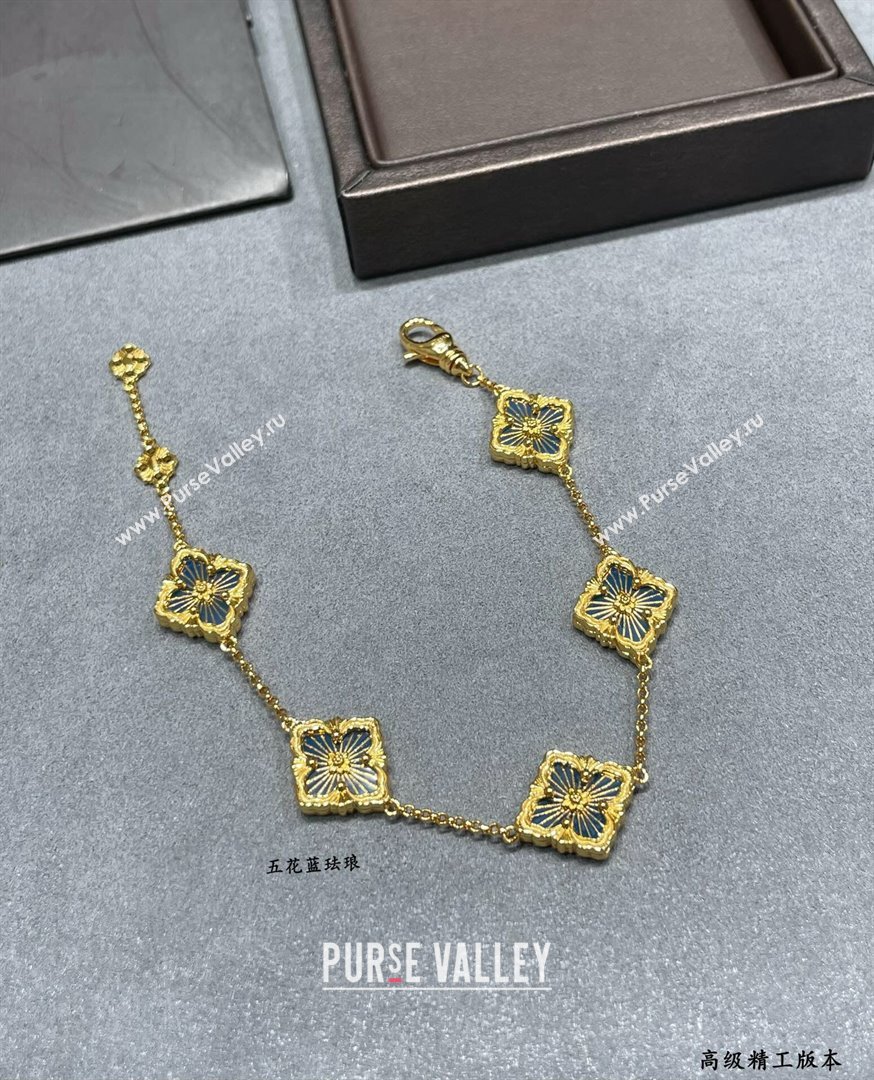 Buccellati Opera Tulle Bracelet 5 Motifs Blue 2025 B091704 (YF-250917069)