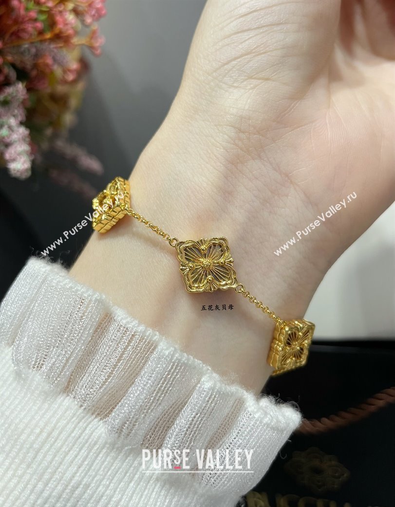 Buccellati Opera Tulle Bracelet 5 Motifs Grey 2025 B091704 (YF-250917071)