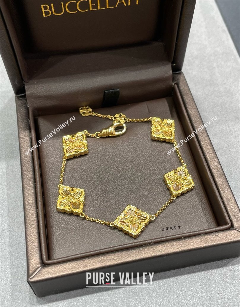 Buccellati Opera Tulle Bracelet 5 Motifs Grey 2025 B091704 (YF-250917071)