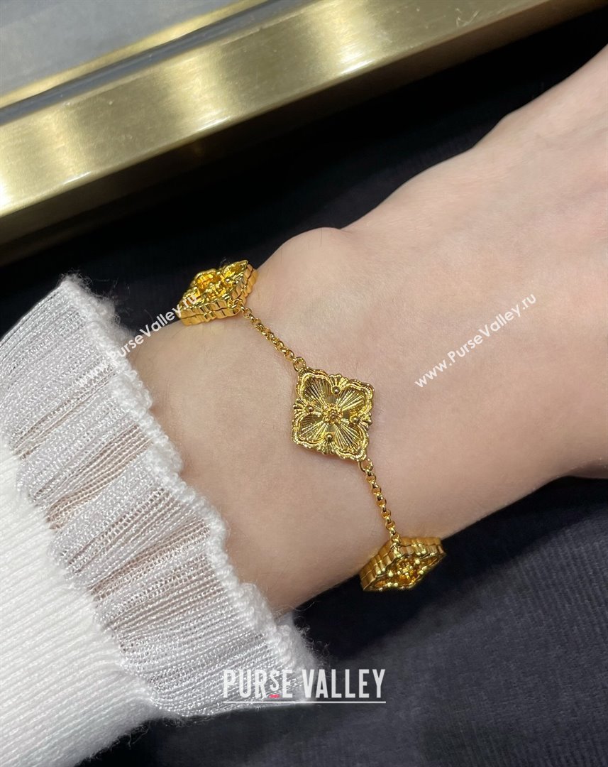 Buccellati Opera Tulle Bracelet 5 Motifs Yellow 2025 B091703 (YF-250917066)