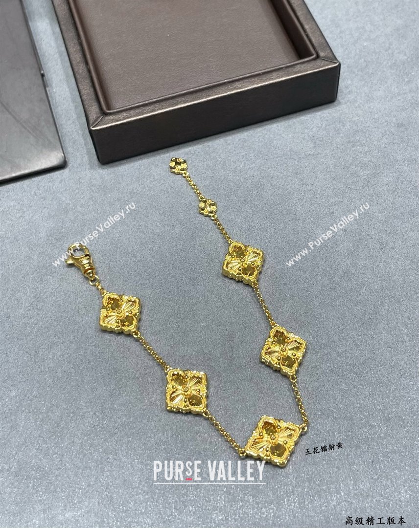 Buccellati Opera Tulle Bracelet 5 Motifs Yellow 2025 B091703 (YF-250917066)