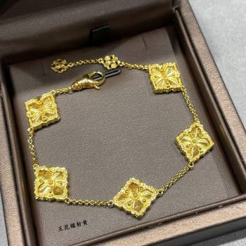 Buccellati Opera Tulle Bracelet 5 Motifs Yellow 2025 B091703 (YF-250917066)