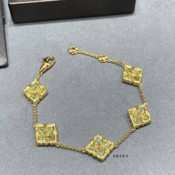 Buccellati Opera Tulle Bracelet 5 Motifs Green 2025 B091703 (YF-250917065)