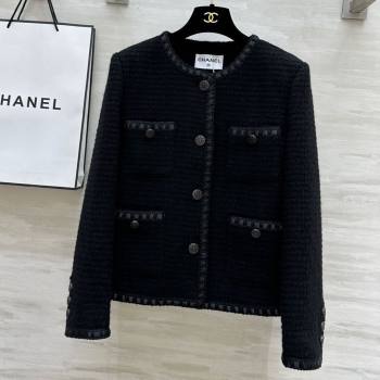 Chanel Tweed Jacket CH92512 Black 2025 (Q-25092512)