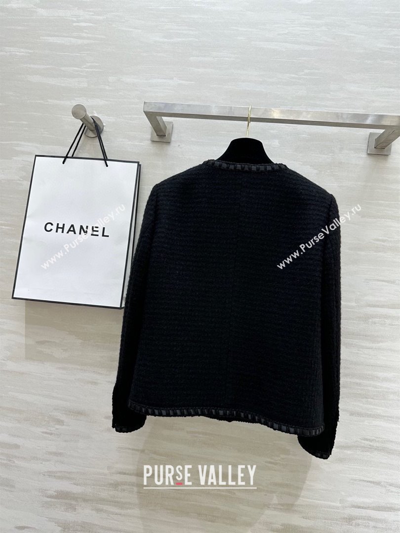 Chanel Tweed Jacket CH92512 Black 2025 (Q-25092512)