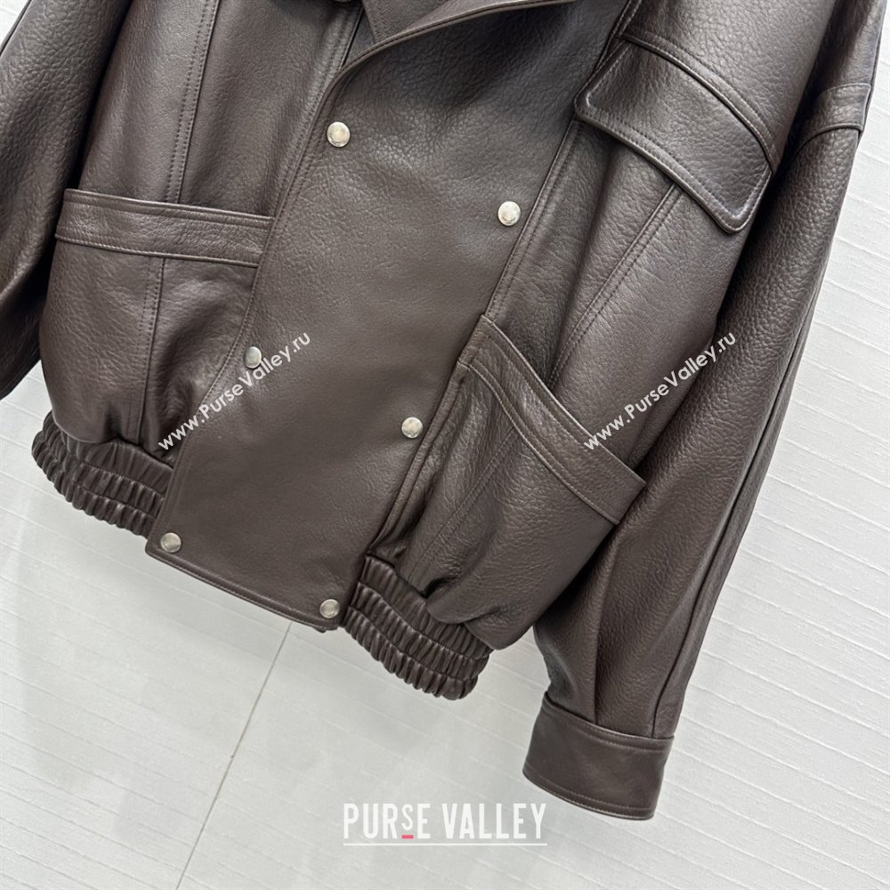 Saint Laurent Sheepskin Jacket SLP92503 Brown 2025 (Q-25092503)