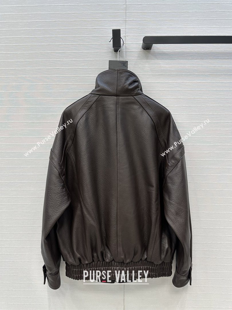 Saint Laurent Sheepskin Jacket SLP92503 Brown 2025 (Q-25092503)