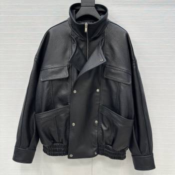Saint Laurent Sheepskin Jacket SLP92504 Black 2025 (Q-25092504)