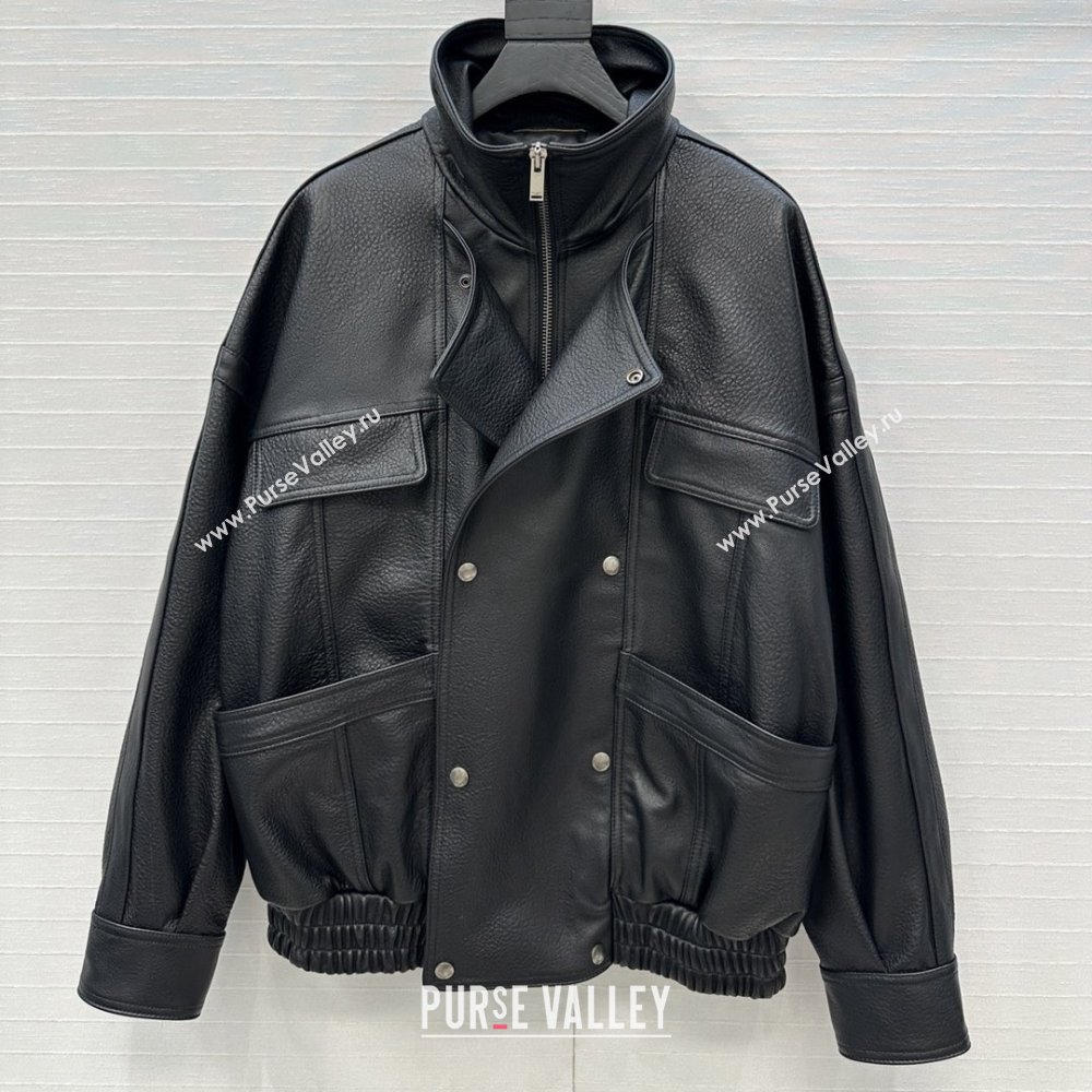 Saint Laurent Sheepskin Jacket SLP92504 Black 2025 (Q-25092504)
