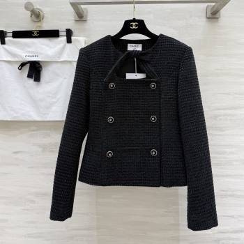 Chanel Tweed Jacket CH92519 Black 2025 (Q-25092519)