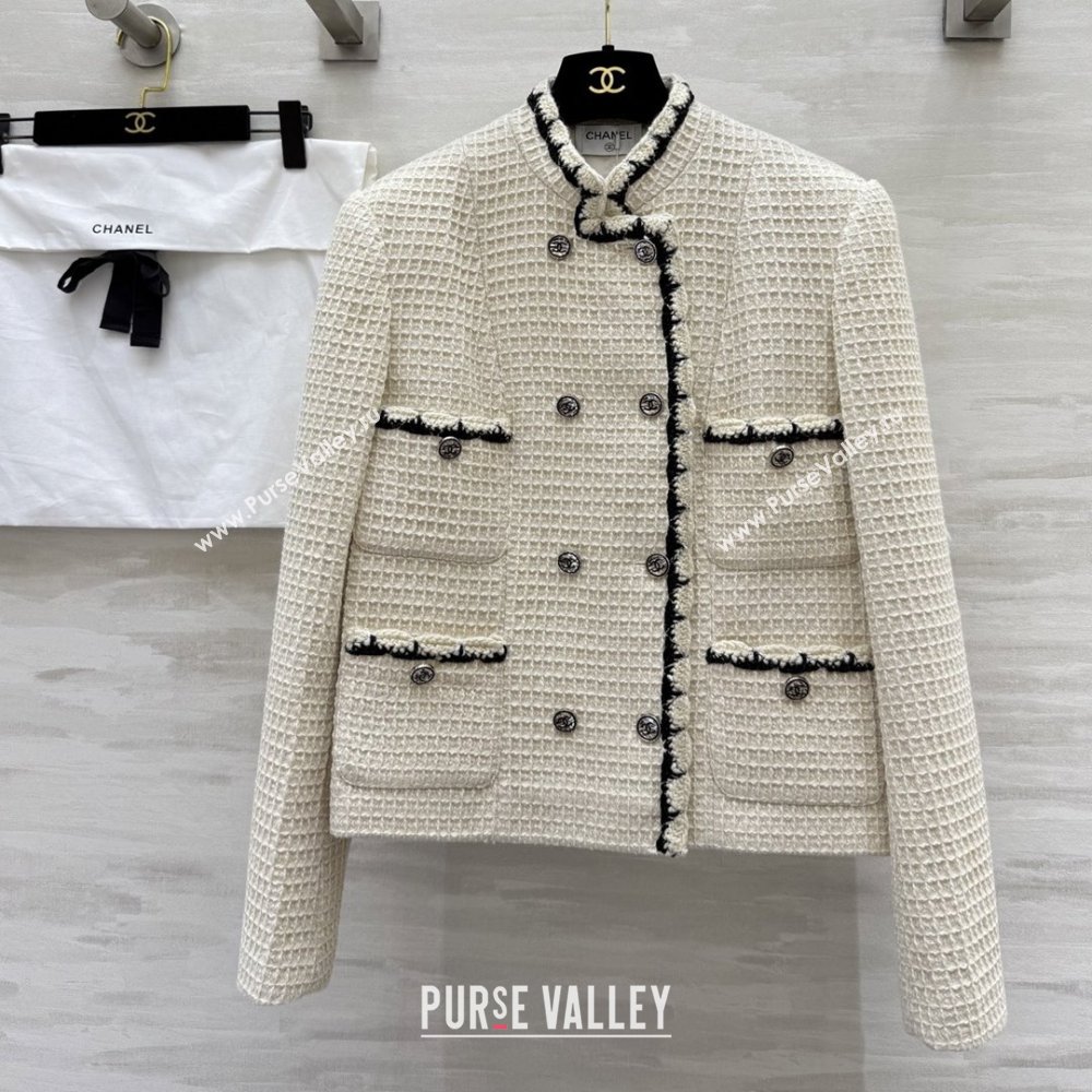 Chanel Tweed Jacket CH92520 Beige 2025 (Q-25092520)