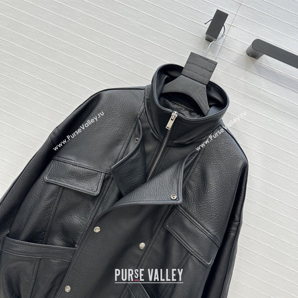 Saint Laurent Sheepskin Jacket SLP92504 Black 2025 (Q-25092504)