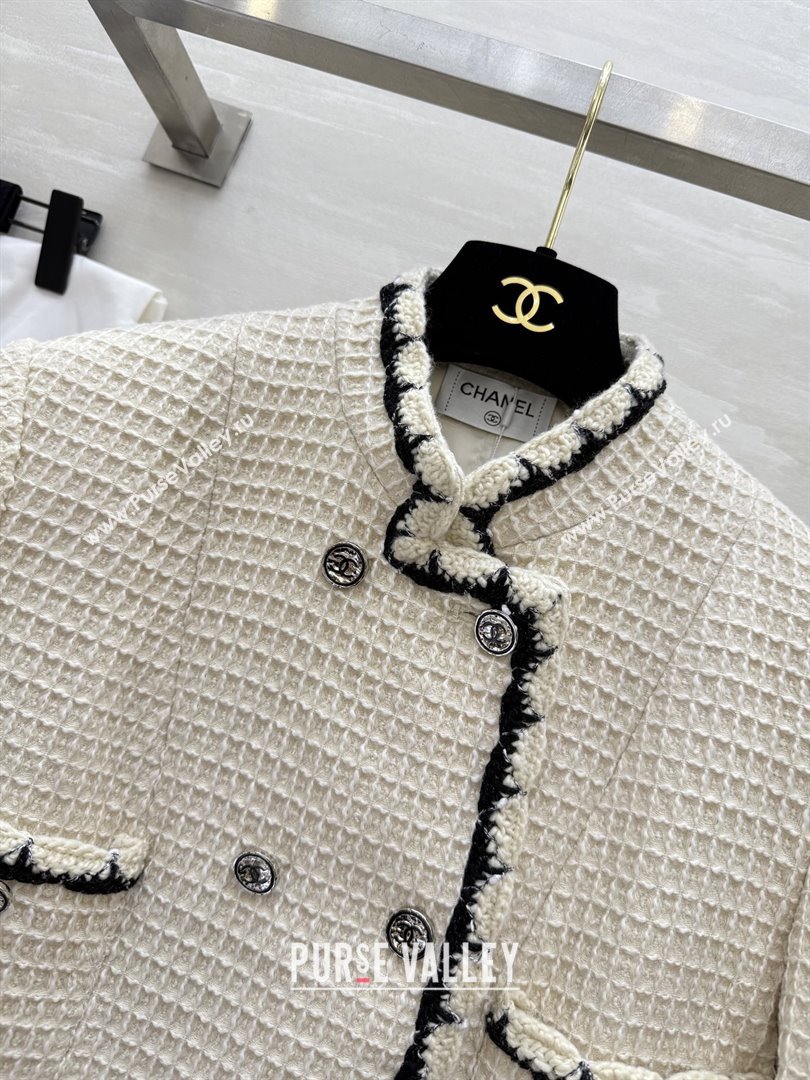 Chanel Tweed Jacket CH92520 Beige 2025 (Q-25092520)