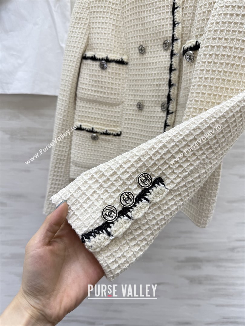 Chanel Tweed Jacket CH92520 Beige 2025 (Q-25092520)