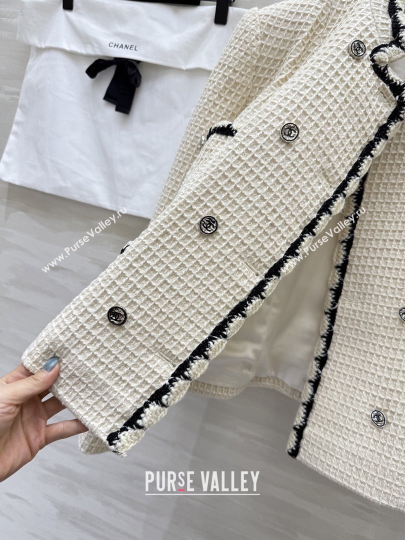Chanel Tweed Jacket CH92520 Beige 2025 (Q-25092520)