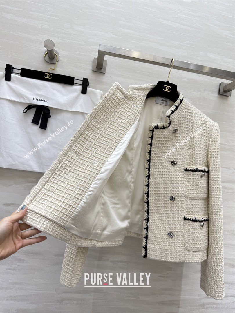 Chanel Tweed Jacket CH92520 Beige 2025 (Q-25092520)