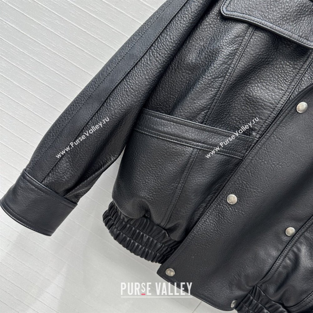 Saint Laurent Sheepskin Jacket SLP92504 Black 2025 (Q-25092504)