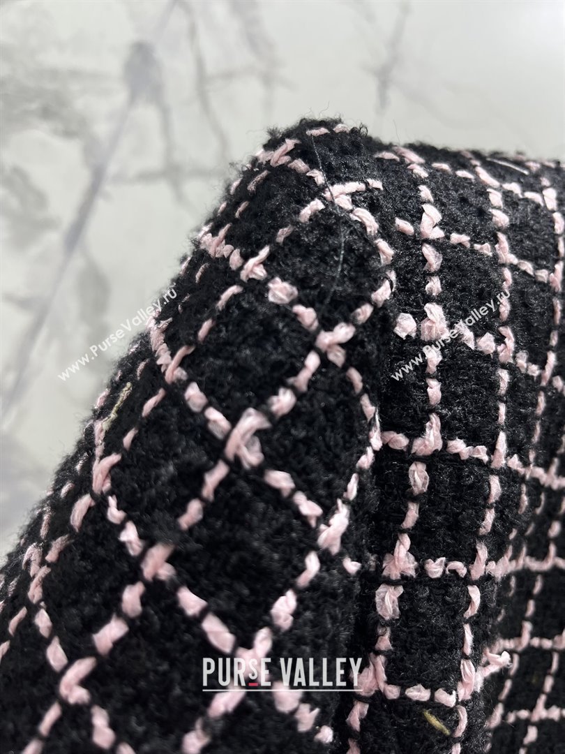 Balmain Tweed Jacket B92523 Black/Pink 2025 (Q-25092523)